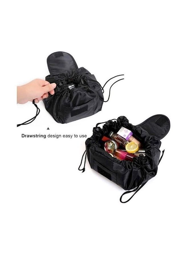 NIBEMINENT Travel Toiletry Makeup Pouch Kit Black - Image 1