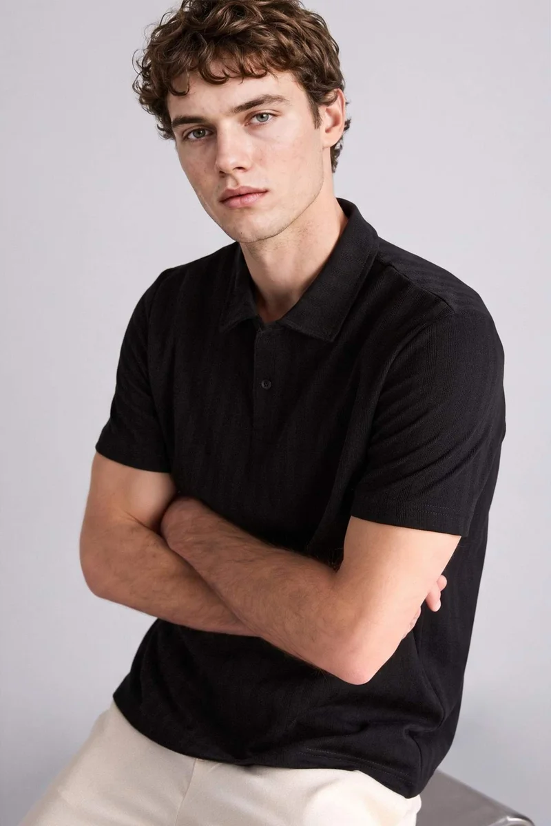 DeFacto Regular Fit Short Sleeve Polo T-Shirt