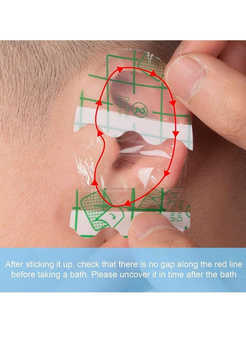 Baby Waterproof Ear Stickers, Baby Waterproof Ear Protector, Newborn Ear Protection（30 Pack）