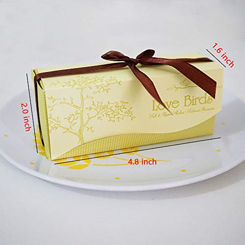 YMULAS 20 Sets (40 pcs) Wedding Favor Love Bird Salt and Pepper Shaker Set Party Gift with Package Box - Image 3