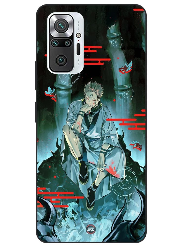 Protective Printed Mobile Cover Jujutsu Kaisen Manga Series For Xiaomi Redmi Note 10 Pro