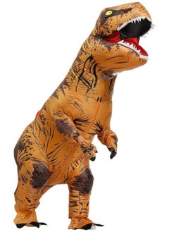 GGEROU Dinosaur Adult Costume Inflatable T-Rex Costume Funny Cosplay Costume Party Blow Up Costumes  - Image 2