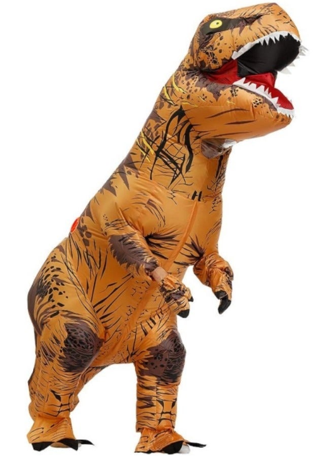GGEROU Dinosaur Adult Costume Inflatable T-Rex Costume Funny Cosplay Costume Party Blow Up Costumes  - Image 2
