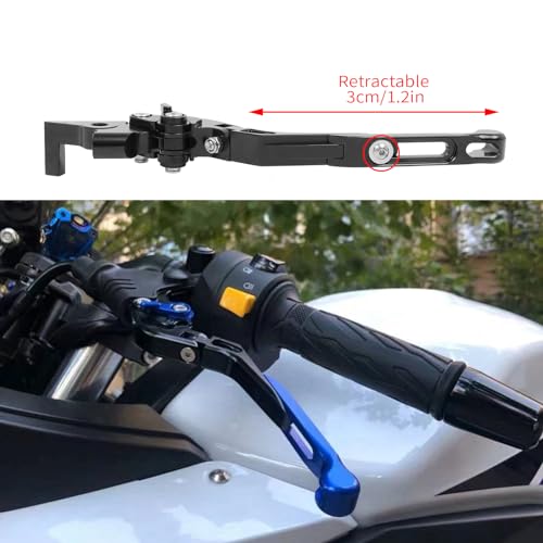 CHIFUN Brake Lever and Clutch Lever Set Replacement for BMW G310R G310GS 20172021 Aluminum Motorcycle Handlebar Lever Foldable Length AdjustableTitanium - Image 3