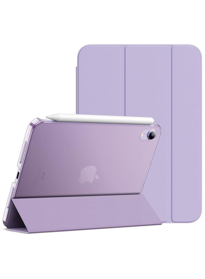 Case for iPad mini (A17 Pro, 2024 Model, 7th Generation) / mini 6 (2021 Model, 6th Generation), Slim Stand Hard Back Shell Smart Cover with Auto Wake/Sleep - Image 1