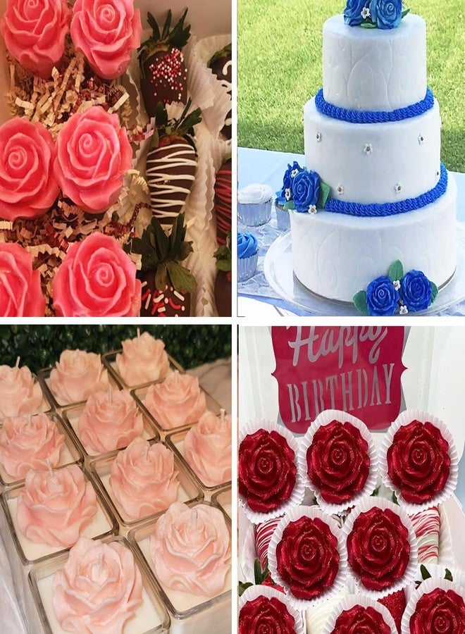 Fogilas 2PCS Rose Flowers Silicone Molds Cake Chocolate Mold Wedding Cake Decorating Tools Fondant Sugarcraft Cake Molds - Image 3