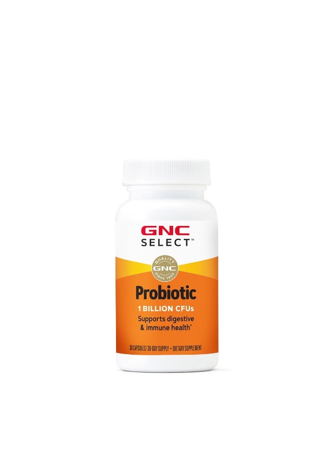 جي إن سي GNC Select™ Probiotic 1 Billion CFUs - 30 كبسولة  - Image 1