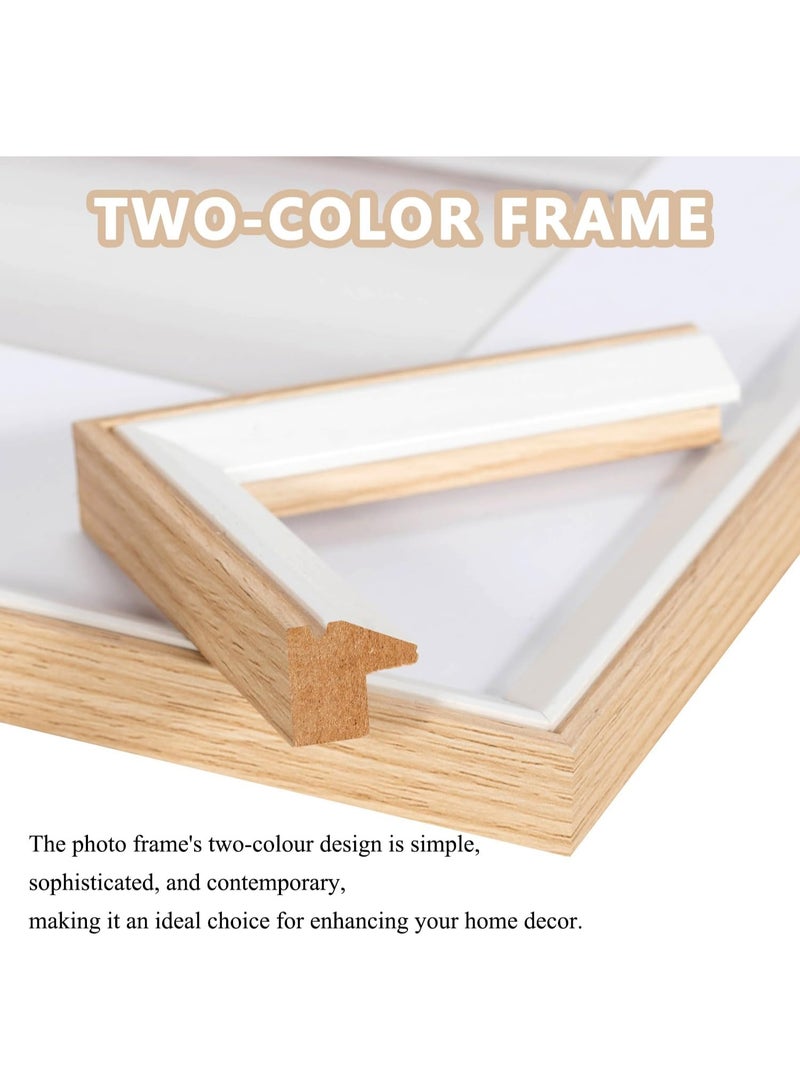 برواز صور مقاس 15x10 سم – إطار صور جداري لصور مقاس 18x13 مع الحافة الداخلية أو 15x10 سم بدونها | تصميم كلاسيكي متين يناسب ديكور المنزل والمكتب - Image 3