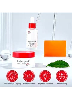 GuanJing Beauty 3Piecs Set Kojic Acid Whitening  Skin Care  - Image 5