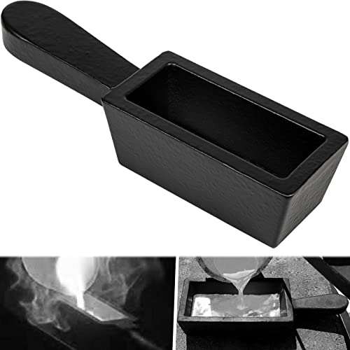 Bonbo 25 oz Troy Ounce Gold Bar Loaf Cast Iron Ingot Mold Perfect for Custom Smelting Pouring Melting Casting Refining Gold Silver Copper Aluminum Brass Precious Metals - Image 1