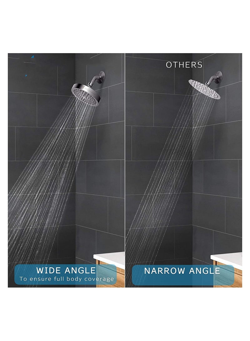 Y&D Shower Head, High Pressure Rain, Luxury Modern Chrome Look, Easy Tool Free Installation, The Perfect Adjustable Replacement For Your Bathroom Heads, Unstimulate Experience  - Image 5