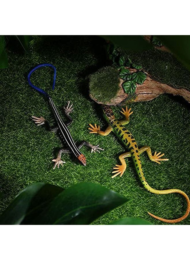 NUOBESTY Realistic Fake Lizards Artificial Reptile Lizard Models Plastic Lizards Action Figures For Halloween And April Fool'S Day Pranks 2 Pieces  - Image 4