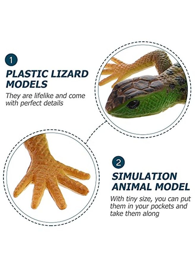 NUOBESTY Realistic Fake Lizards Artificial Reptile Lizard Models Plastic Lizards Action Figures For Halloween And April Fool'S Day Pranks 2 Pieces  - Image 2