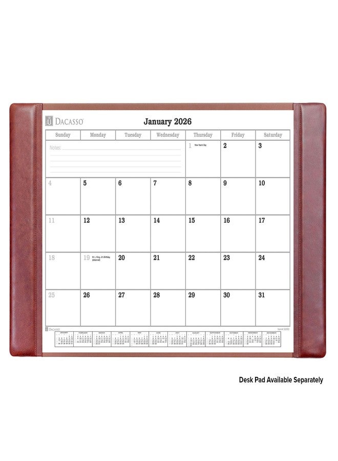 Dacasso 2026 Desk Pad Monthly Calendar Refill/Insert, 32.875" x 18.875", Dacasso (S2002 / S2002-O) - Image 3