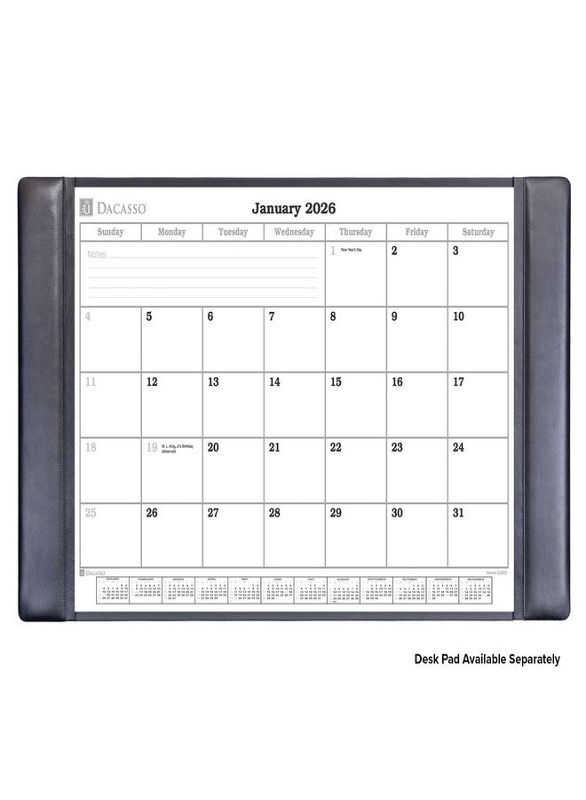 Dacasso 2026 Desk Pad Monthly Calendar Refill/Insert, 32.875" x 18.875", Dacasso (S2002 / S2002-O) - Image 2