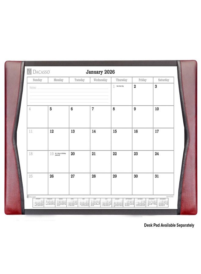 Dacasso 2026 Desk Pad Monthly Calendar Refill/Insert, 32.875" x 18.875", Dacasso (S2002 / S2002-O) - Image 5