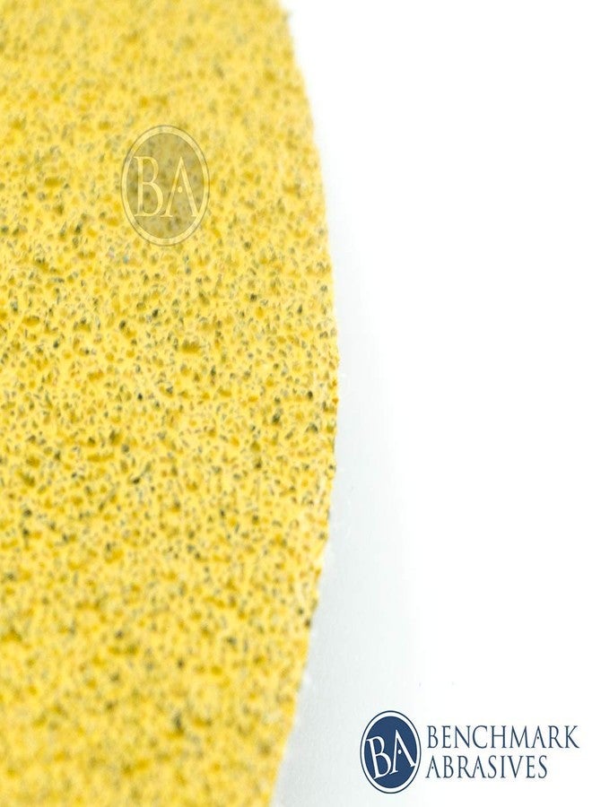 كاشطة القياس أقراص Benchmark Abrasives المصنوعة من أكسيد الألومنيوم الفاخر مقاس 5 بوصات، ذات 8 فتحات، مزودة بحلقات وخطاف، لصنفرة المعادن والمعادن غير الحديدية والخشب والبلاستيك والألياف الزجاجية (عبوة من 50 قرصًا) - حبيبات 100 - Image 2