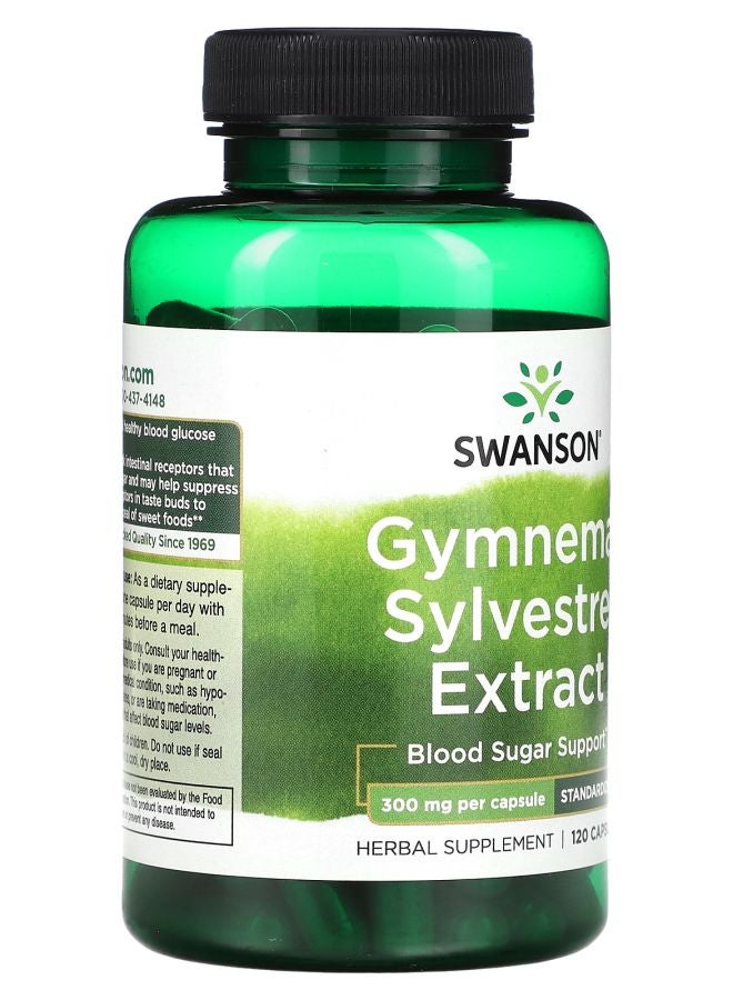 SWANSON Gymnema Sylvestre Extract 300 mg 120 Capsules - Image 2