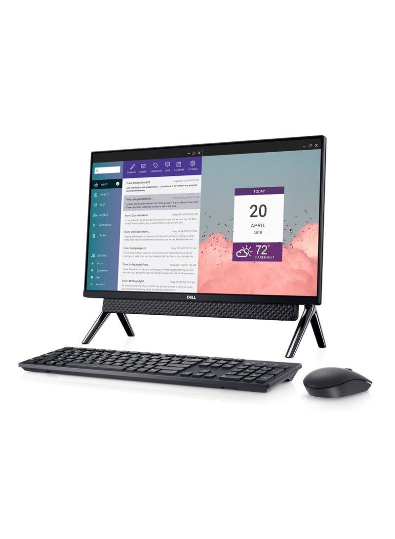 DELL Inspiron 5400 All In One Touchscreen Desktop Computer, 11th Gen Intel Core i3-1115G4, 23.8 Inch FHD, 256GB SSD, 8 GB RAM, Intel® UHD Graphics, Windows 10 Home, Keyboard, English Black - Image 3