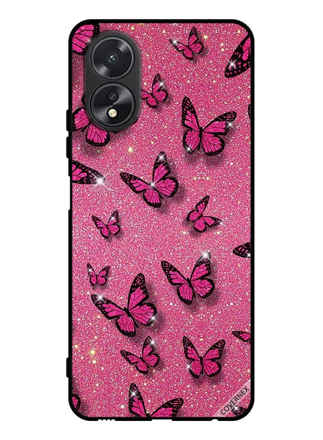 Covernex Protective Case Cover For Oppo A38 Glitters & Butterflies - Image 1