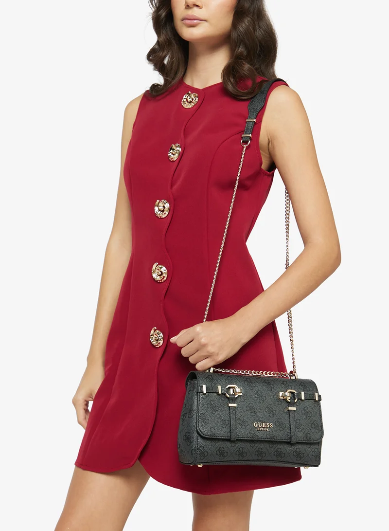 Guess  Leona Logo Convertible Crossbody Bag for Women | Best Price UAE
