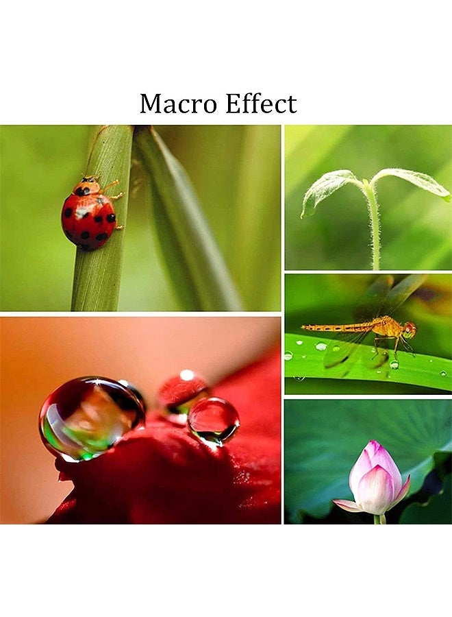 إم إكس إن طقم عدسات كاميرا الهاتف 3 في 1، عدسة عين السمكة ماكرو بزاوية واسعة عالمية للهواتف الذكية iPhone وSamsung وAndroid (أسود) - Image 5