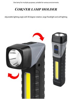 Shopit Multifunctional Folding Flashlight, 90 Degree Folding Flashlight, Mini LED Torch Light for Emergencies Camping, Super Bright Flashlight High Lumens Light  with Clip  - Image 3