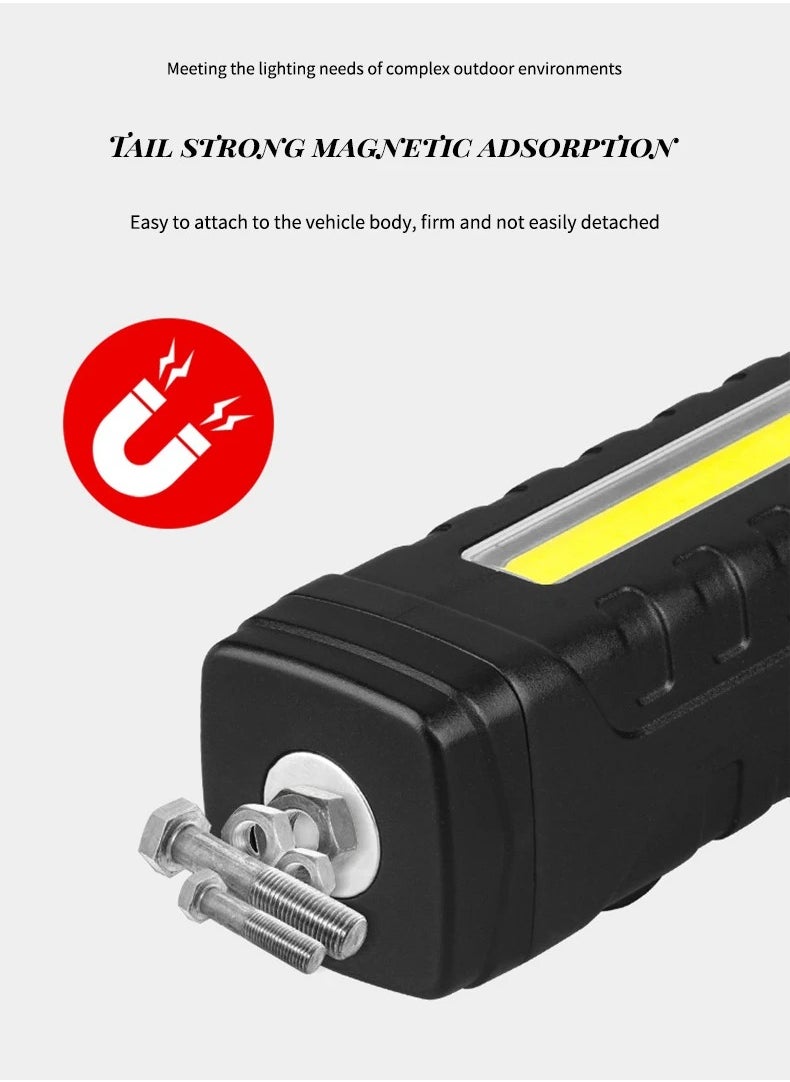 Shopit - Multifunctional Folding Flashlight, 90 Degree Folding Flashlight, Mini LED Torch Light for Emergencies Camping, Super Bright Flashlight High Lumens Light  with Clip - Image 1