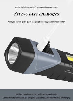 Shopit Multifunctional Folding Flashlight, 90 Degree Folding Flashlight, Mini LED Torch Light for Emergencies Camping, Super Bright Flashlight High Lumens Light  with Clip  - Image 4
