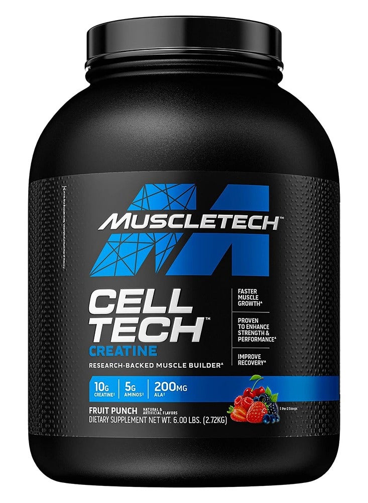 MUSCLETECH Cell Tech Creatine 54 Servings Fruit Punch 6lb 2.72kg - Image 1