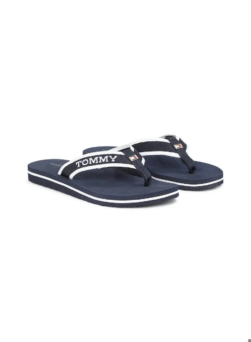 TOMMY HILFIGER Hilfiger Monotype Webbing Strap Flip-Flops