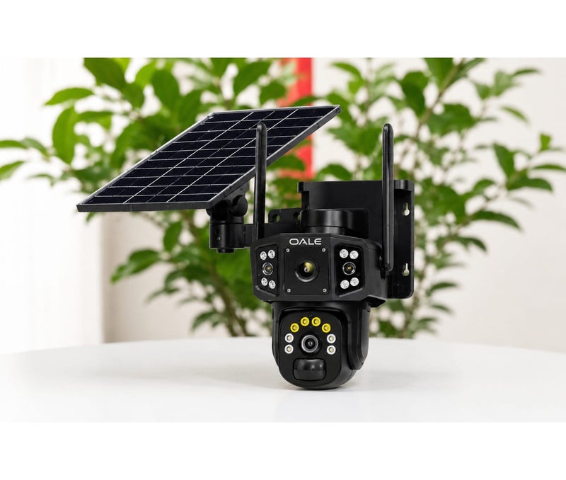 OALE iHome 08 Solar WiFi Security Camera – QHD 2K Outdoor PTZ IP66 CCTV Camera - Image 1