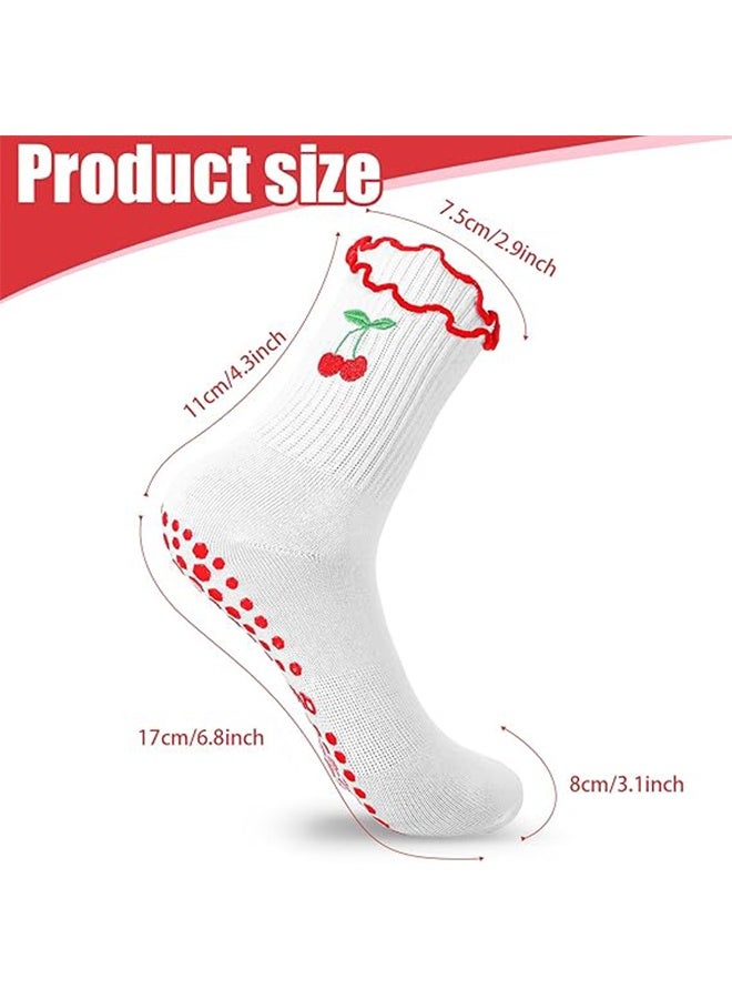 جوارب بيلاتيس منزلية للنساء مع مقابض مانعة للانزلاق، جوارب يوغا لطيفة غير قابلة للانزلاق، جوارب رياضية لاصقة - Image 2