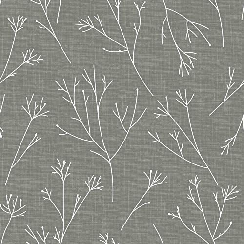 RoomMates RMK11966WP Gray and White Twigs Peel and Stick Wallpaper - Image 2