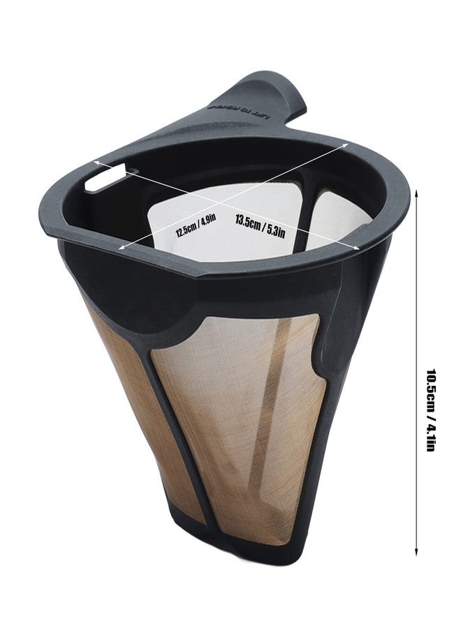 CHEOTIME Reusable Coffee Filters, Washable Cone Coffee Filter Basket Replacement Coffee Maker Filters for CF09X CF097 CF090 CF091 Permanent Coffee Filters - Image 2