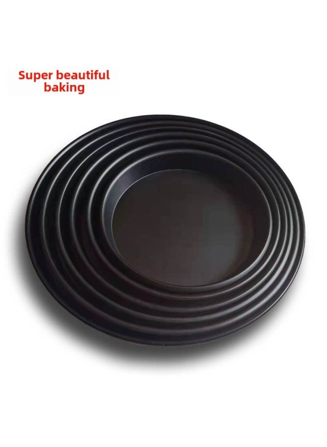 Pizza Plate Pie Bottom Baking Pan Household Oven Utensils Special 6/8/9/10 Inch Non-stick Pizza Mold Baking Tools-Color:12inch Medium (coated Version) - Image 3
