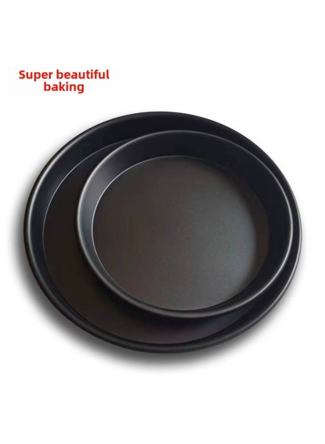 Pizza Plate Pie Bottom Baking Pan Household Oven Utensils Special 6/8/9/10 Inch Non-stick Pizza Mold Baking Tools-Color:12inch Medium (coated Version) - Image 4