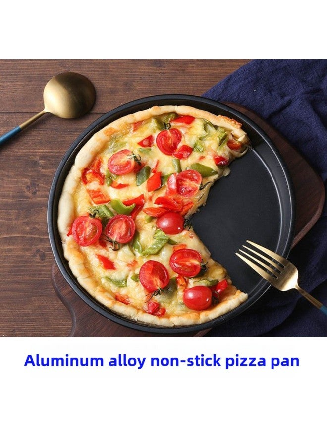 Pizza Plate Pie Bottom Baking Pan Household Oven Utensils Special 6/8/9/10 Inch Non-stick Pizza Mold Baking Tools-Color:12inch Medium (coated Version) - Image 2