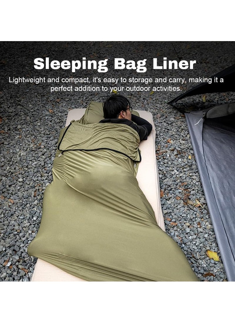 general High Elastic Lightweight Sleeping Bag Liner for Outdoor Camping Travel Hotel Sleeping Bag - Image 3