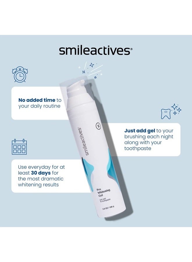 Smileactives Whitening Gel for Your Toothpaste | 2oz Bottle - Features Polyclean Technology with Clinical-Grade Hydrogen Peroxide for Long Lasting White Teeth, Remove Coffee Stains - Image 5