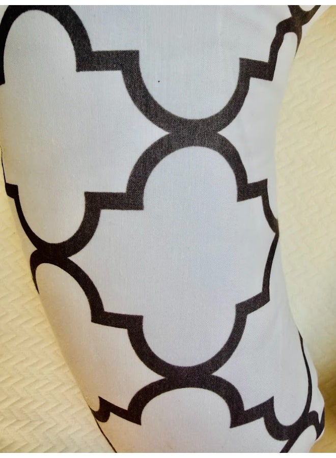 Little Bee Baby Nursing Pillow Breast feeding Nursing Pillow and Positioner for Babies, Feeding Support for Mom & Baby, Tummy Time Pillow, for Breastfeeding & Bottle feeding Nursing Pillow (Black And White Cotton Print) - Image 5