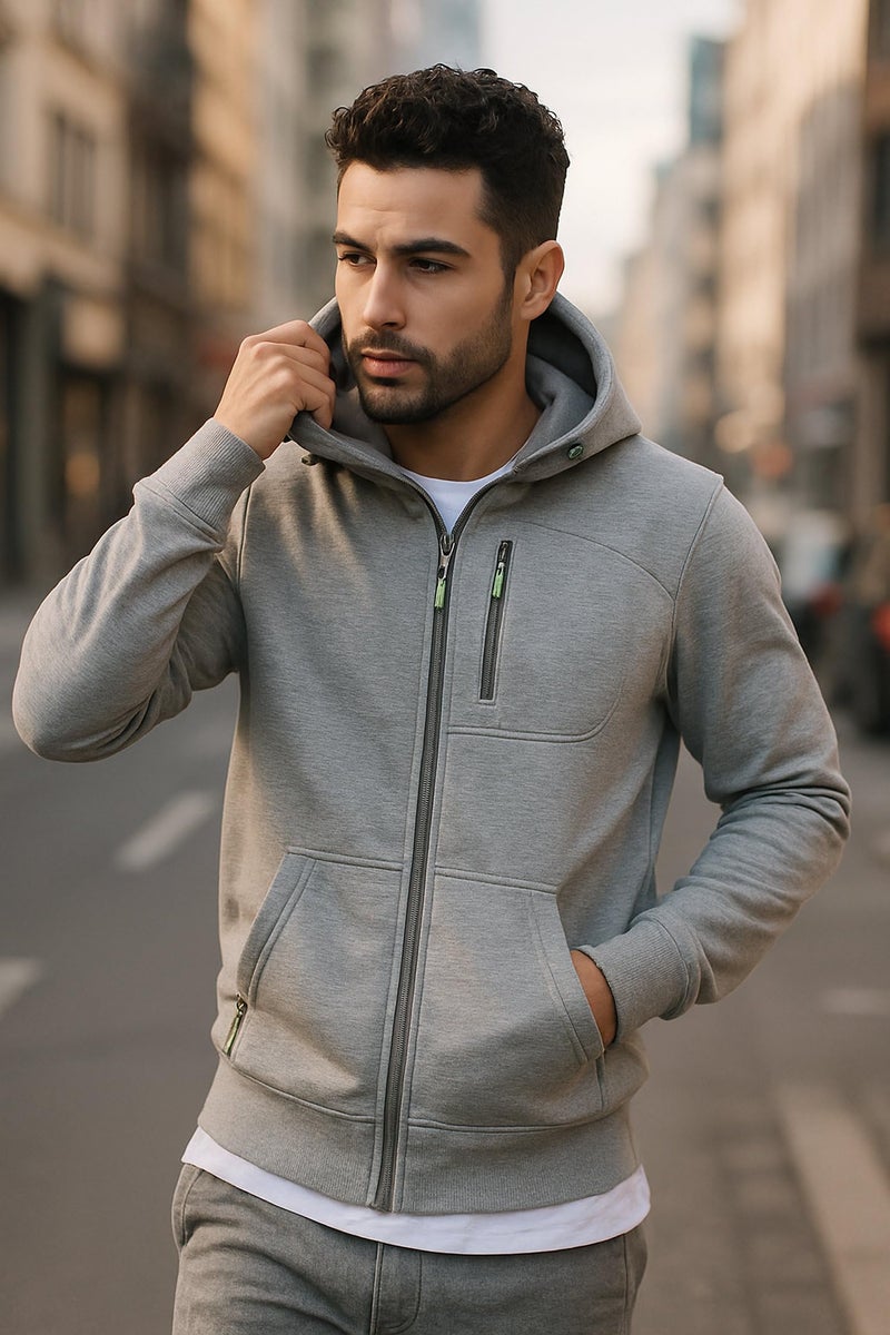 Lymio Hoodie|| Sweatshirt for Unisex || Unisex Hoodie and Sweatshirt (H-50-Grey-L) - Image 3