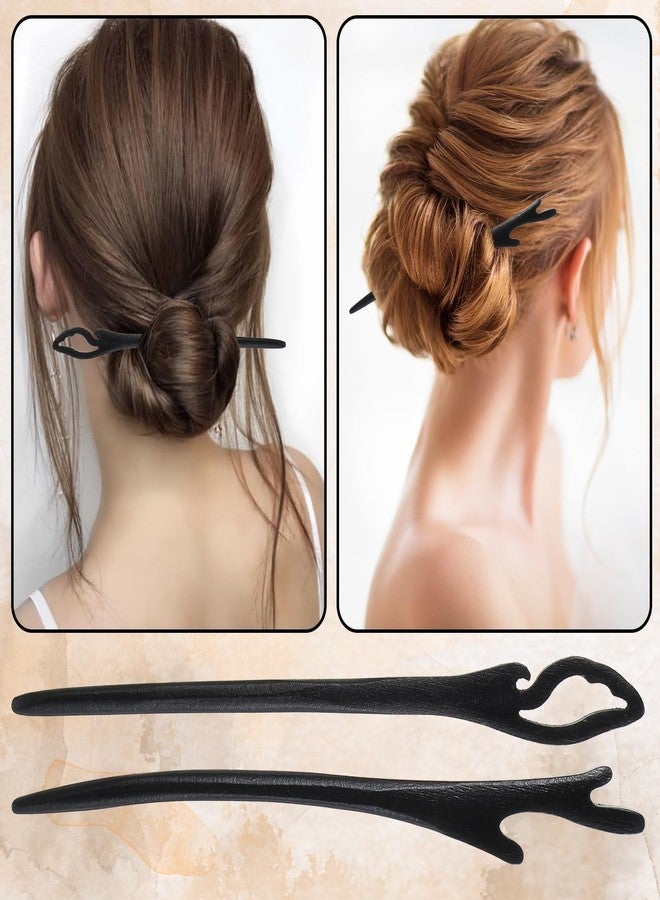 xinxingin 6 Pcs Wooden Hair Stick, Juda Stick for Hair Bun, Vintage Hair Accessory Hair Bun Stick for Women, The Lightweight Design of These Hair Bun Stick Ensures All-day Comfort Without Strain or Discomfort - Image 4