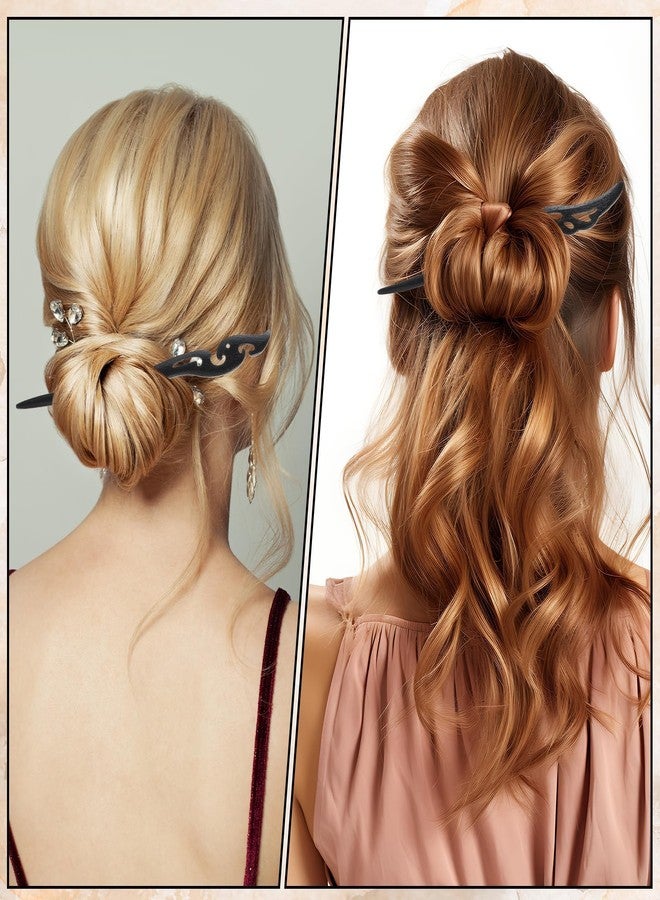 xinxingin 6 Pcs Wooden Hair Stick, Juda Stick for Hair Bun, Vintage Hair Accessory Hair Bun Stick for Women, The Lightweight Design of These Hair Bun Stick Ensures All-day Comfort Without Strain or Discomfort - Image 5