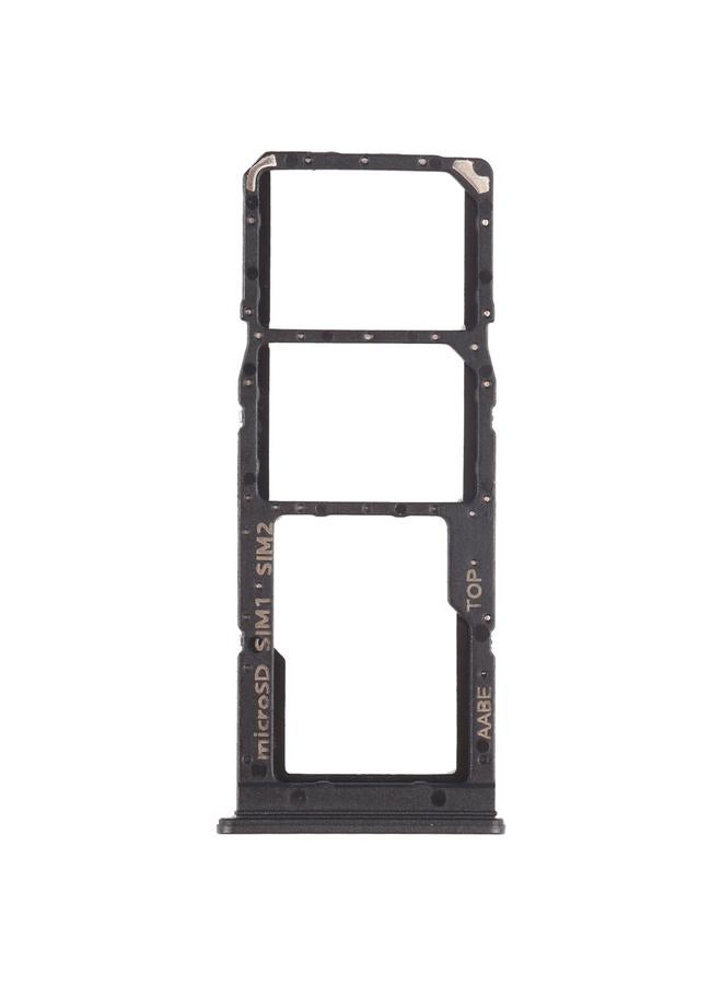 إيروريكس لـ Samsung Galaxy A12 SM-A125 درج بطاقة SIM + درج بطاقة SIM + درج بطاقة Micro SD (أسود) - Image 1