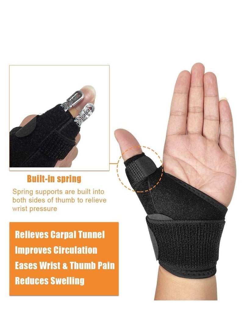 SYOSI Wrist Brace for Carpal Tunnel, 1 Pack Adjustable Thumb Wrist Support Brace for Sports Protecting/Tendonitis Pain Relief, Splint Wrist Brace Day Night Support for Women Men  - Image 2