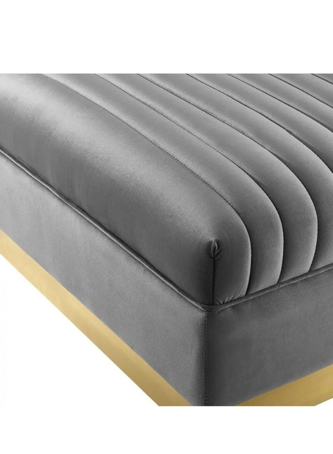 كستم ديكو أريكة سيسيلي واسعة مخملية متماثلة على شكل حرف U - أريكة قابلة للتخصيص لغرفة المعيشة، تنجيد فاخر، تصميم على شكل حرف L - Image 5