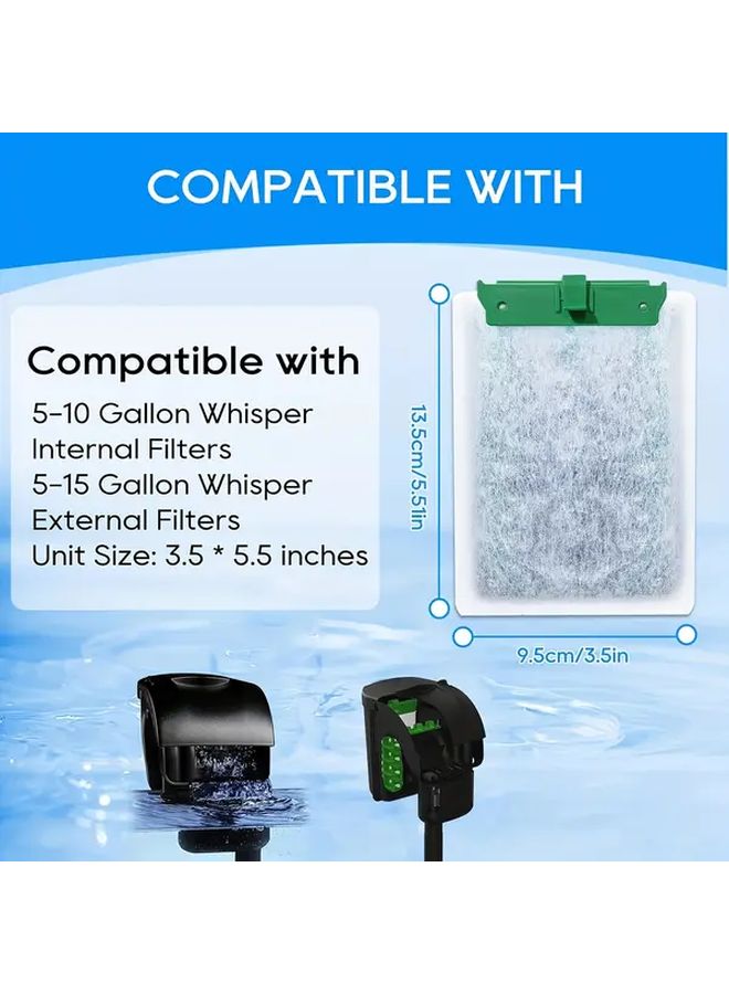 6 Pcs Medium Aquarium Filter Cartridges Compatible With Tetra Whisper Bio Bag Power Filter Replacement For Efficient Biological Filtration Reptile Tank Maintenance Compact Design Reliable Performance - Image 3