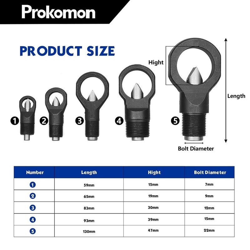 Prokomon Hydraulic Nut Splitter Tool;Metal Nut Cutter Splitter;Nut Removal Tool for Broken Damaged Corroded Nut Bot - Image 2