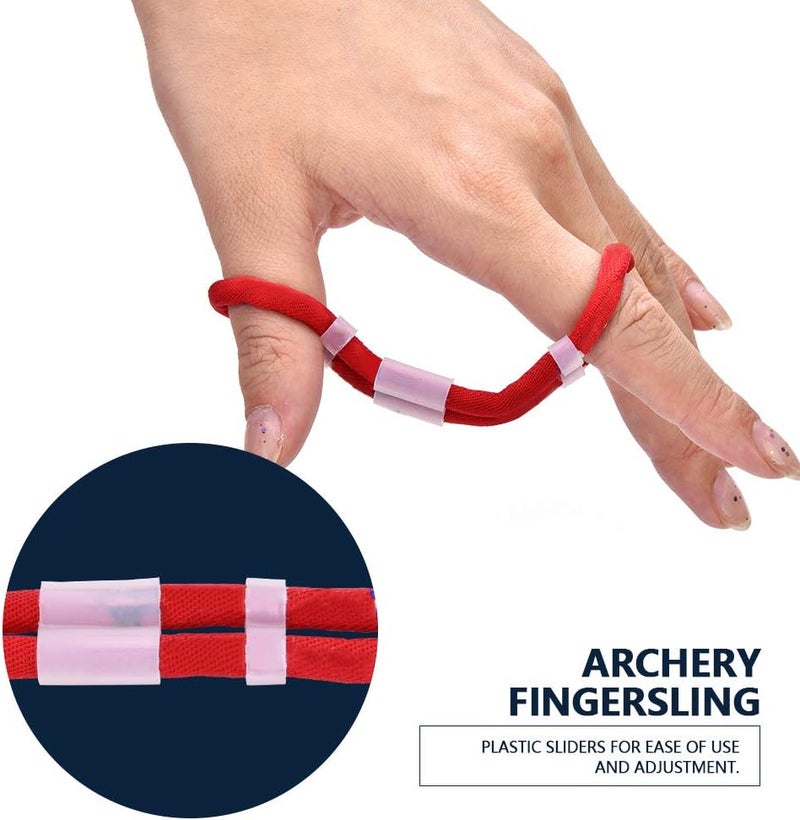 DEWIN Archery Fingersling - Adjustable Fingersling Archery Finger Sling, for Recurve Bow, Hunting Shooting Accessory, 2 Colors, 3Sizes - Image 4